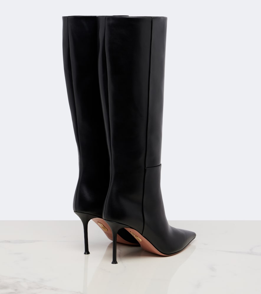Aquazzura Harper leather knee-high boots in Black - Knee-high Boots