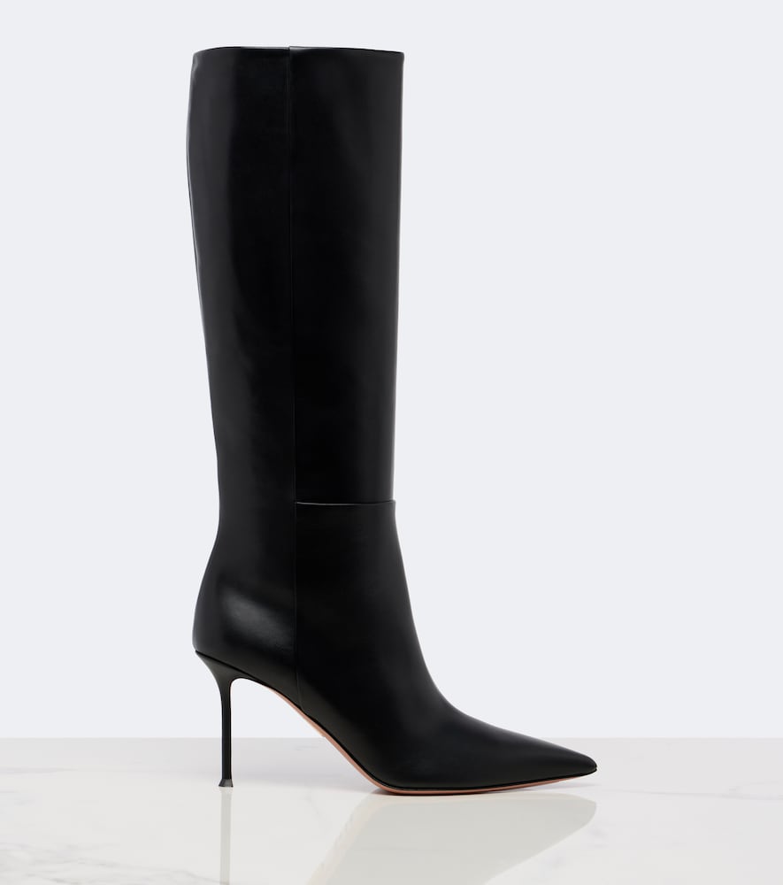 Aquazzura Harper leather knee-high boots in Black - Knee-high Boots