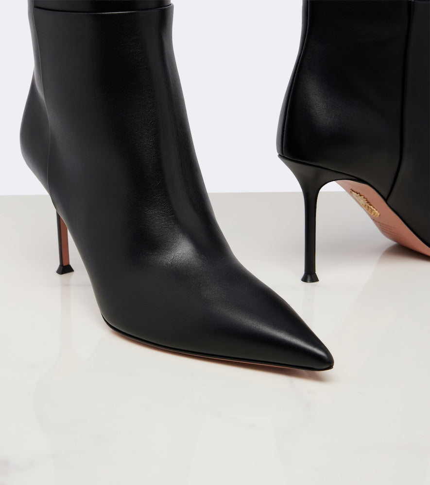 Aquazzura Harper leather knee-high boots in Black - Knee-high Boots