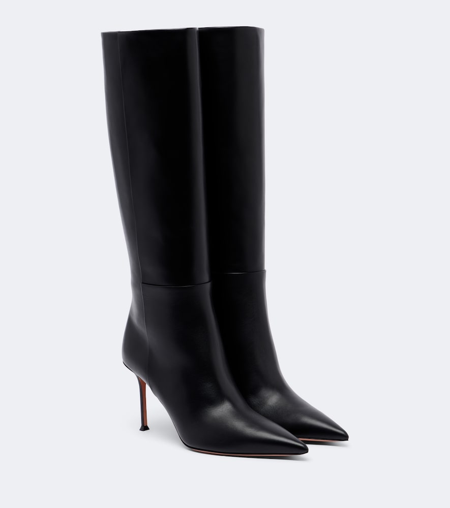Aquazzura Harper leather knee-high boots in Black - Knee-high Boots