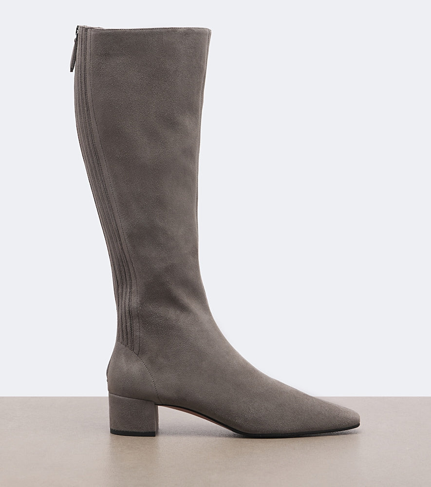 Grey Aquazzura Saint Honore suede knee-high boots - Knee-high Boots