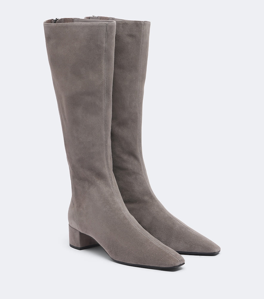 Grey Aquazzura Saint Honore suede knee-high boots - Knee-high Boots