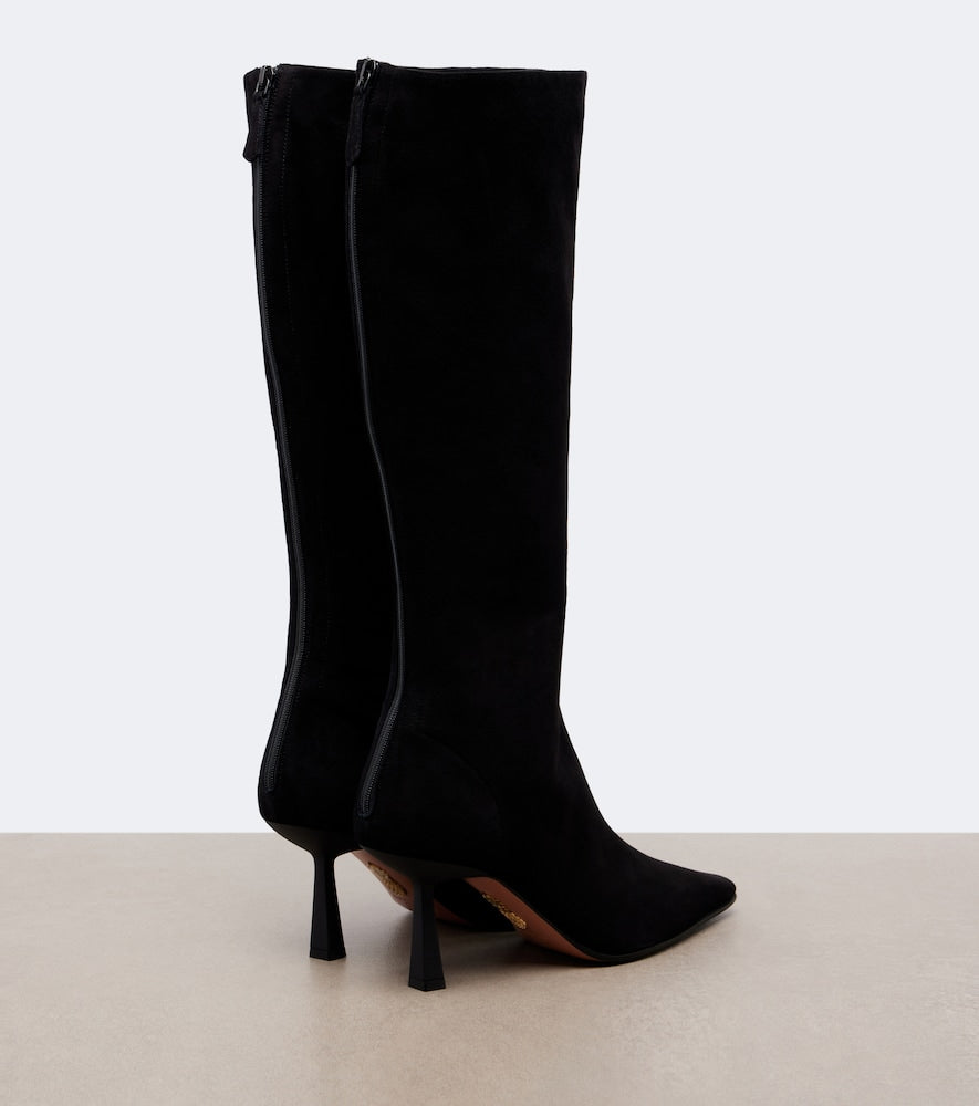 Aquazzura Sentier suede knee-high boots - Black Knee-high Boots