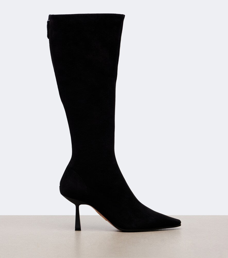 Aquazzura Sentier suede knee-high boots - Black Knee-high Boots