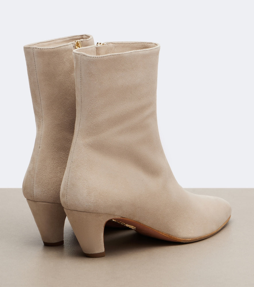 Aquazzura Sloan suede ankle boots - Grey Ankle Boots
