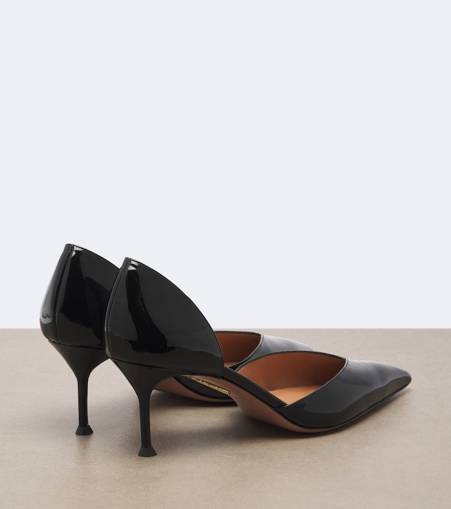 Black Aquazzura Uptown patent leather pumps - Mid Heel Pumps