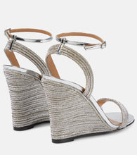 Aquazzura Wow Crystal 95 wedge sandals