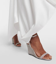 Aquazzura Wow Crystal 95 wedge sandals
