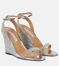 Aquazzura Wow Crystal 95 wedge sandals - Aquazzura Wow Crystal 95 坡跟凉鞋