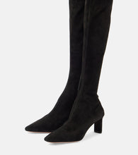 Aquazzura Zenn 65 suede knee-high boots