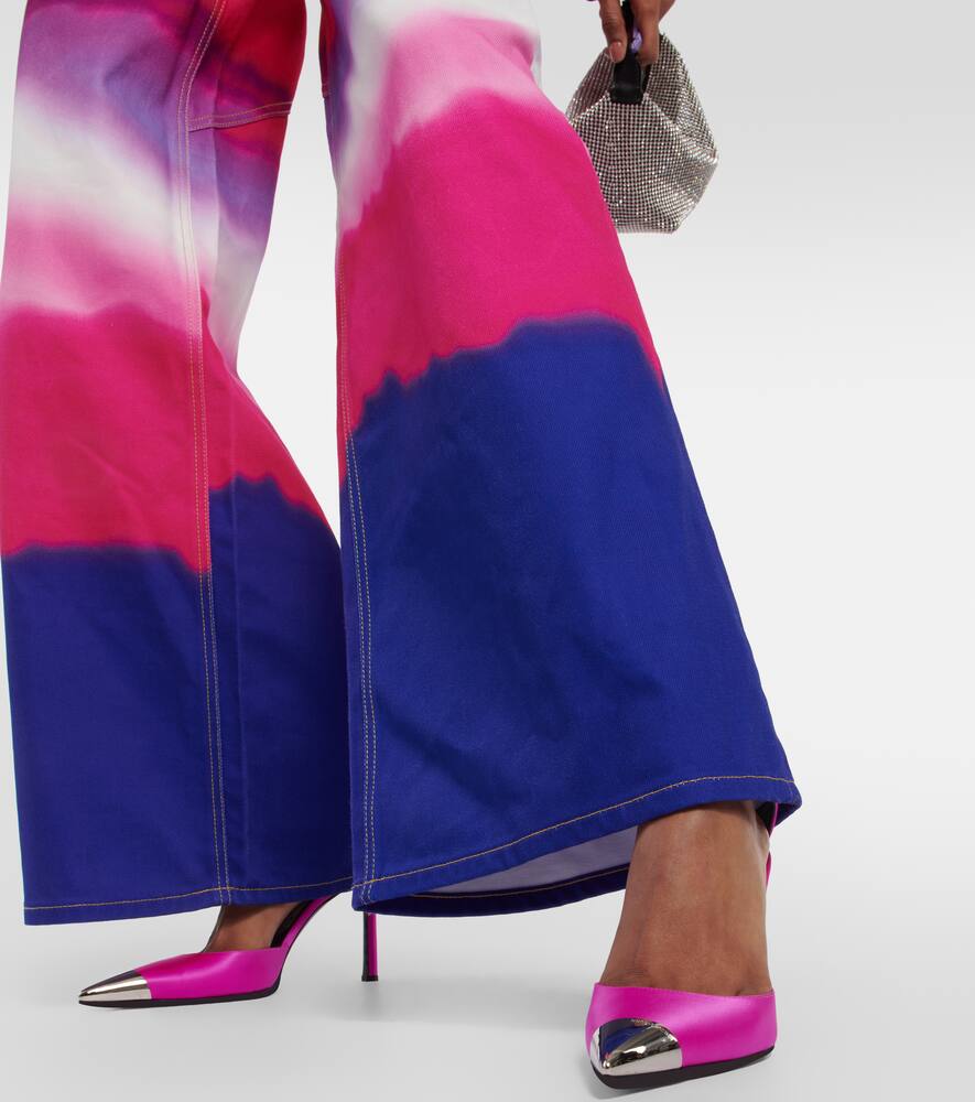 Area Amazona slingback leather pumps