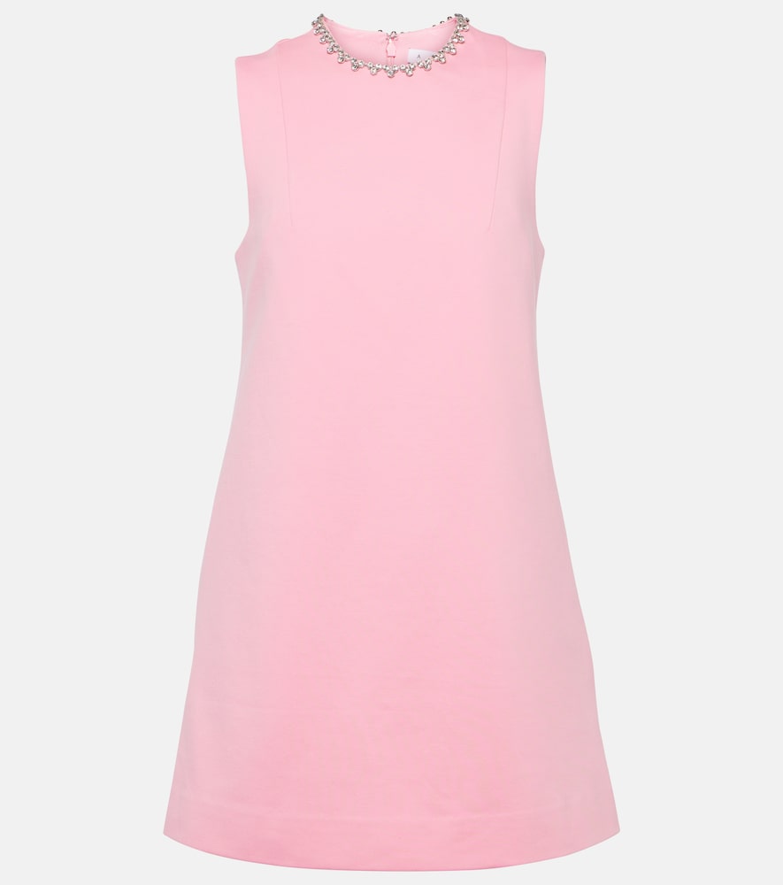 Area Crystal-embellished cutout minidress. Area水晶装饰镂空迷你连衣裙