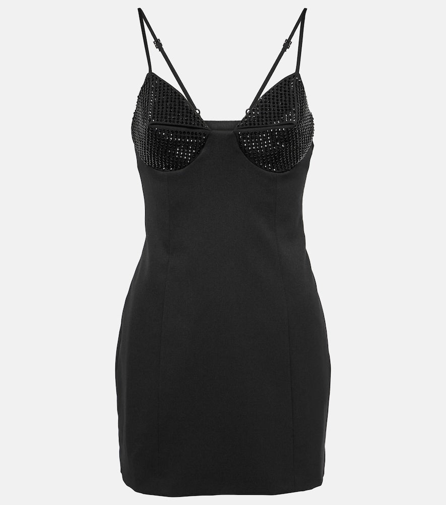 Area Crystal-embellished minidress. Area水晶装饰迷你连衣裙
