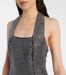 Area Embellished halterneck gown