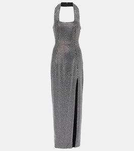 Area Embellished halterneck gown