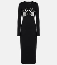 Area Patch-appliqu√É¬© jersey midi dress