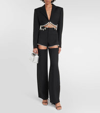 Area x Sergio Rossi Amazona feather-trimmed sandals
