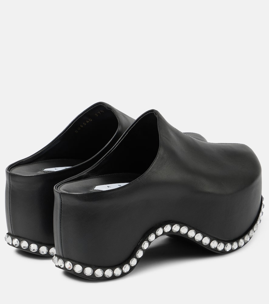 Area x Sergio Rossi Bomb leather platform mules