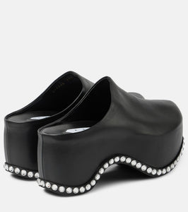 Area x Sergio Rossi Bomb leather platform mules