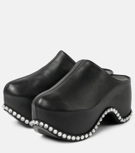 Area x Sergio Rossi Bomb leather platform mules