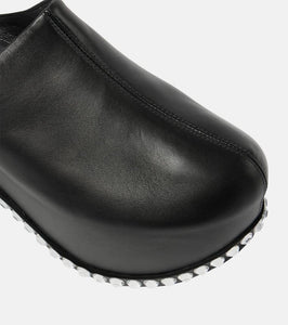 Area x Sergio Rossi Bomb leather platform mules