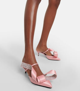Area x Sergio Rossi Marquise crystal-embellished mules
