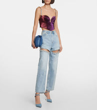 Area x Sergio Rossi Marquise denim pumps