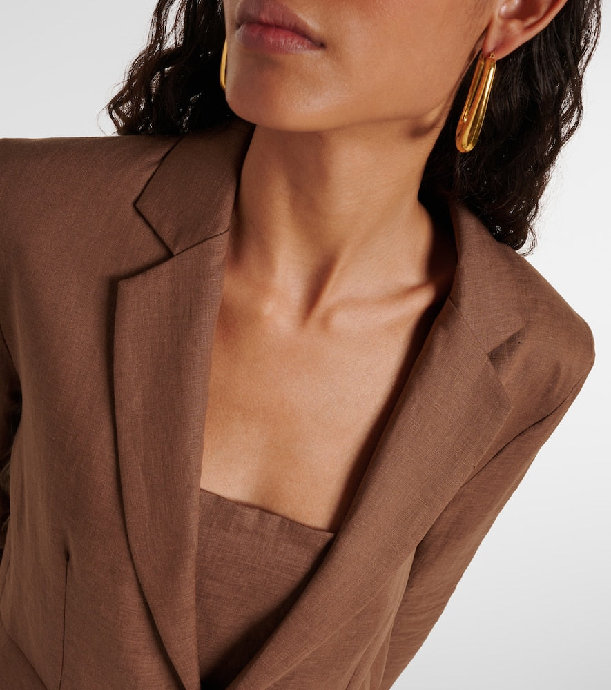 Asceno Azores linen blazer