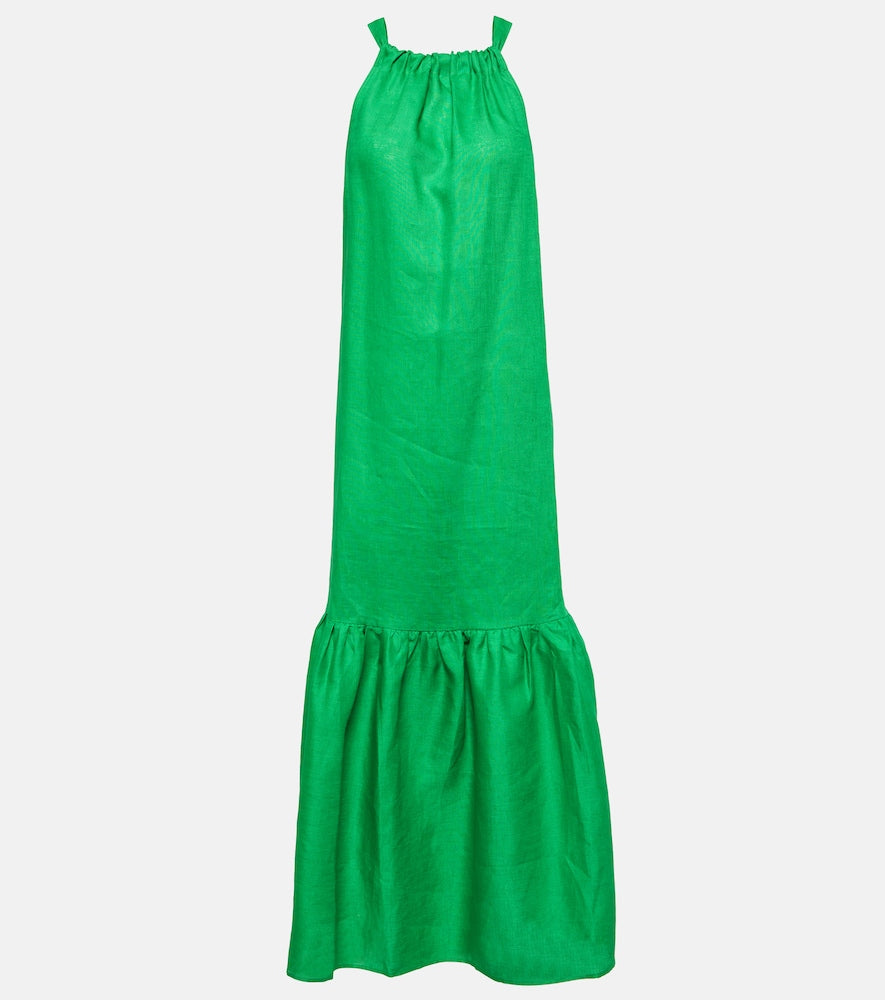Asceno Ibiza linen maxi dress. Asceno Ibiza 亚麻长裙