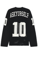 Askyurself Knit Mesh Long Sleeve Jersey in Black - Askyurself - Maillot à manches longues en maille tricotée en noir - Askyurself 黑色针织网眼长袖骑行服 - Askyurself Strick-Mesh-Langarmtrikot in Schwarz - Askyurself 니트 메시 긴팔 저지 블랙 색상 - Maglia a maniche lunghe in maglia Askyurself in nero