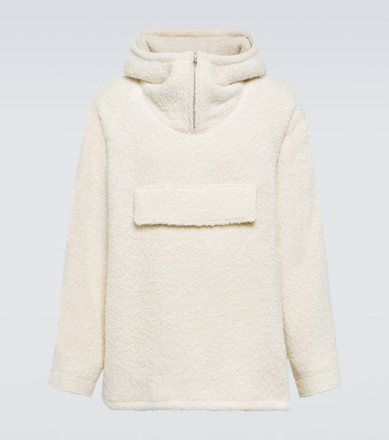 Auralee Oversized wool and alpaca hoodie