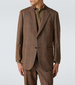 Auralee Prince of Wales wool blazer