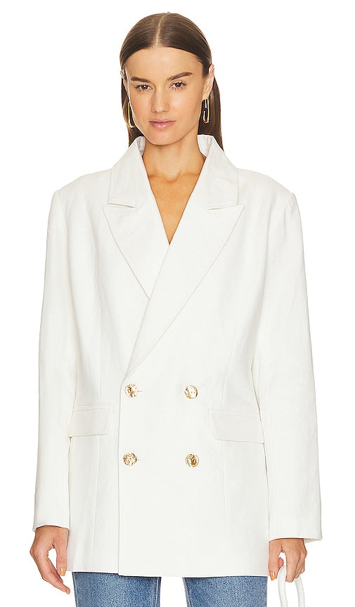 Aureta. Margot Blazer in Ivory
