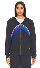 Aviator Nation Mountain Stitch Chevron Hoodie in Charcoal