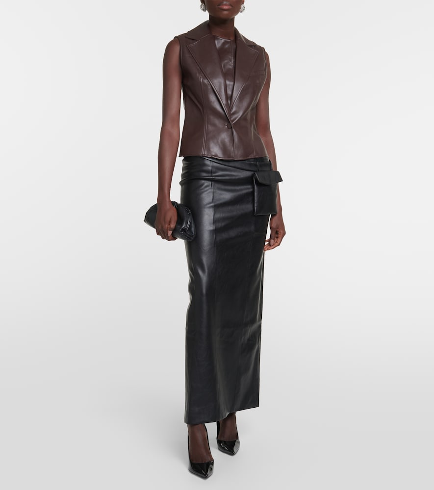 Aya Muse Atyri coated midi skirt