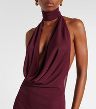 Aya Muse Draped halterneck gown