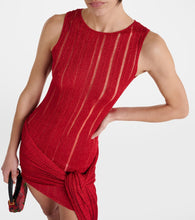 Aya Muse Draped lam√É¬© minidress