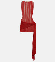 Aya Muse Draped lam√É¬© minidress