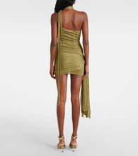 Aya Muse Leia lam√É¬© mesh minidress