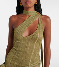 Aya Muse Leia lam√É¬© mesh minidress