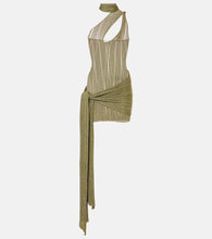 Aya Muse Leia lam√É¬© mesh minidress
