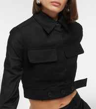 Aya Muse Myca cropped wool jacket