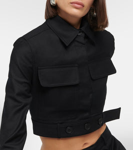 Aya Muse Myca cropped wool jacket