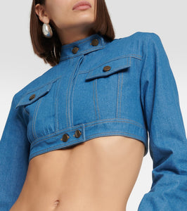 Aya Muse Pilla cropped denim jacket