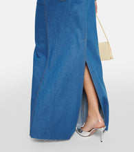 Aya Muse Pilla low-rise denim maxi skirt