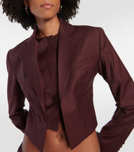 Aya Muse Sylva cropped wool blazer