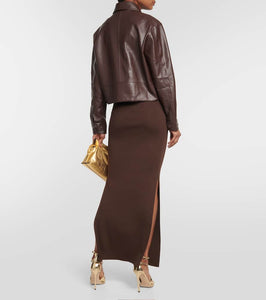 Aya Muse Tolobu faux leather jacket