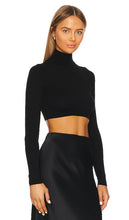 Bardot Selina Crop Turtle Neck Knit in Black