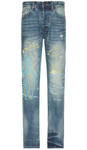 Billionaire Boys Club Heart Fit Starcrossed Jean in Blue