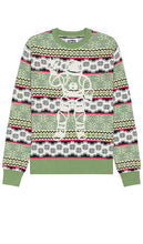 Billionaire Boys Club Greetings Sweater in Sage - Billionaire Boys Club Greetings - Pull en sauge - Billionaire Boys Club Greetings 鼠尾草毛衣 - Billionaire Boys Club Greetings Pullover in Salbei - Billionaire Boys Club 그리팅 스웨터 - Maglione di auguri del Billionaire Boys Club color salvia